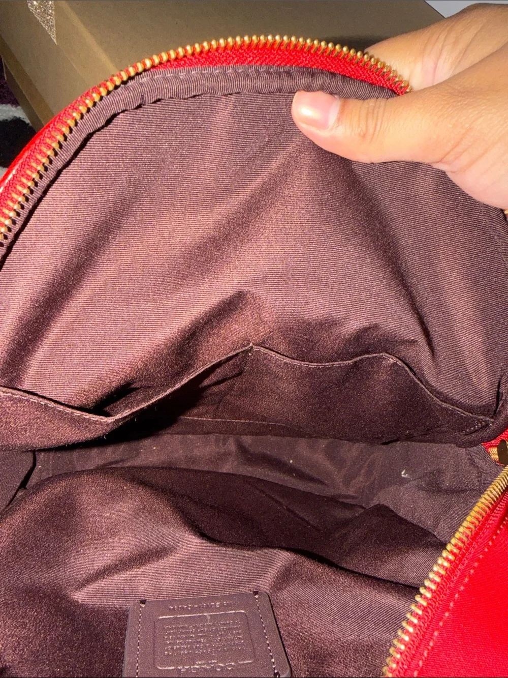 Coach compact backpack